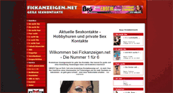 Desktop Screenshot of fickanzeigen.net